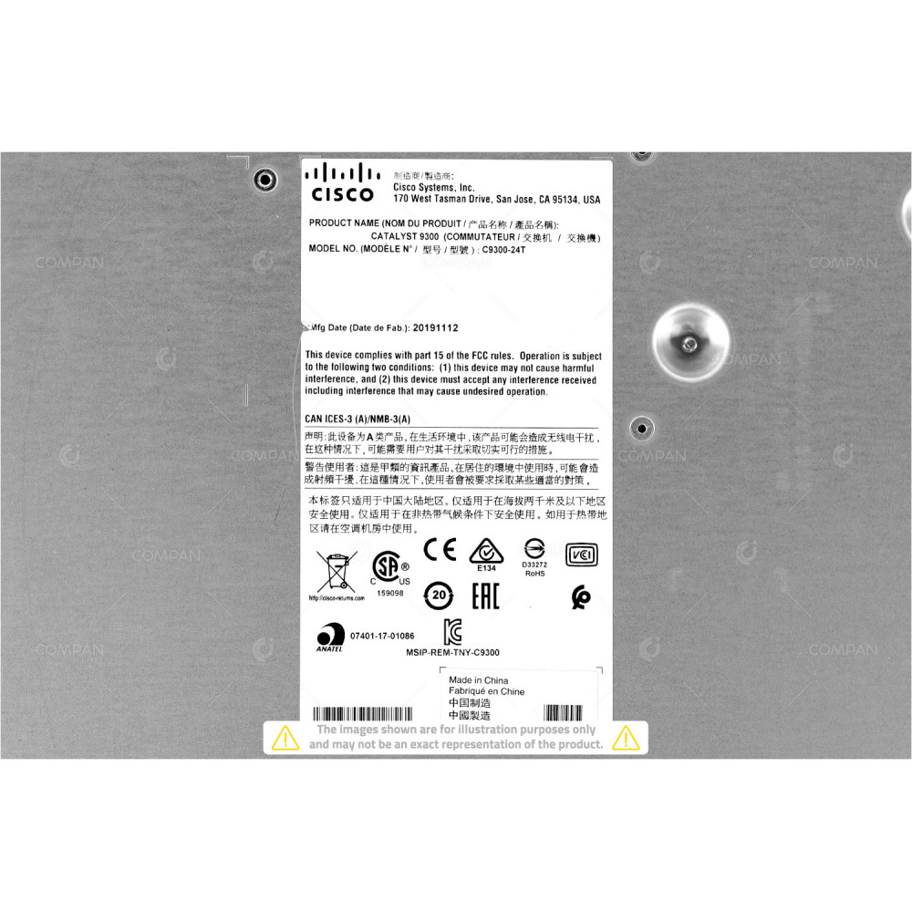 Cisco Catalyst C9300-24T-A 24x RJ-45 1Gb - Ethernet Switch